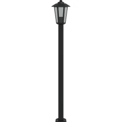 HELLOSHOP26 - Lampadaires d'extérieur 3 pcs 120 cm acier inoxydable noir