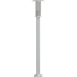 HELLOSHOP26 - Lampadaires d'extérieur 3 pcs argenté 100 cm acier inoxydable argent