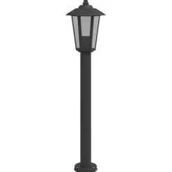HELLOSHOP26 - Lampadaires d'extérieur 3 pcs 80 cm acier inoxydable noir