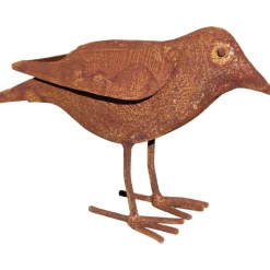 HERMES TRADING - Oiseau décoratif en fer forgé rouillé