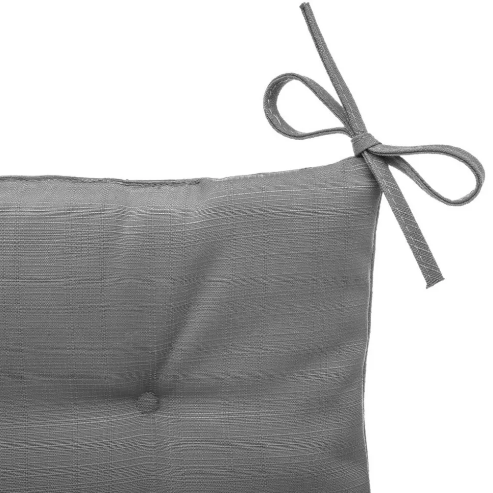 HESPÉRIDE - Galette de chaise carrée 4 points ardoise