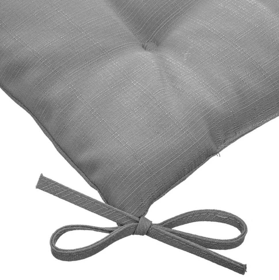 HESPÉRIDE - Galette de chaise carrée 4 points ardoise