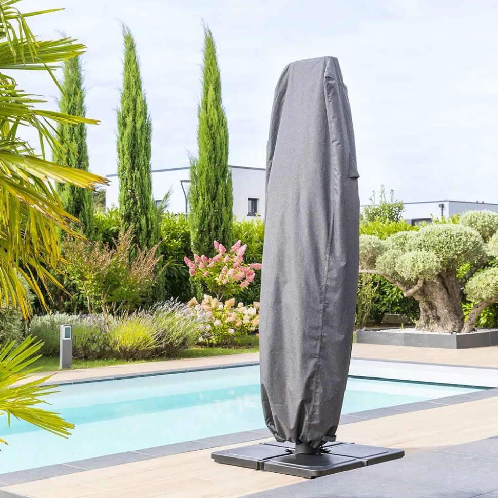 HESPÉRIDE - Housse de protection "hambo" pour parasol décentré l 257x70x40cm en polyester