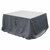 HESPÉRIDE - Housse de table rectangulaire s - 185 x 125 x 80 cm - gris foncé
