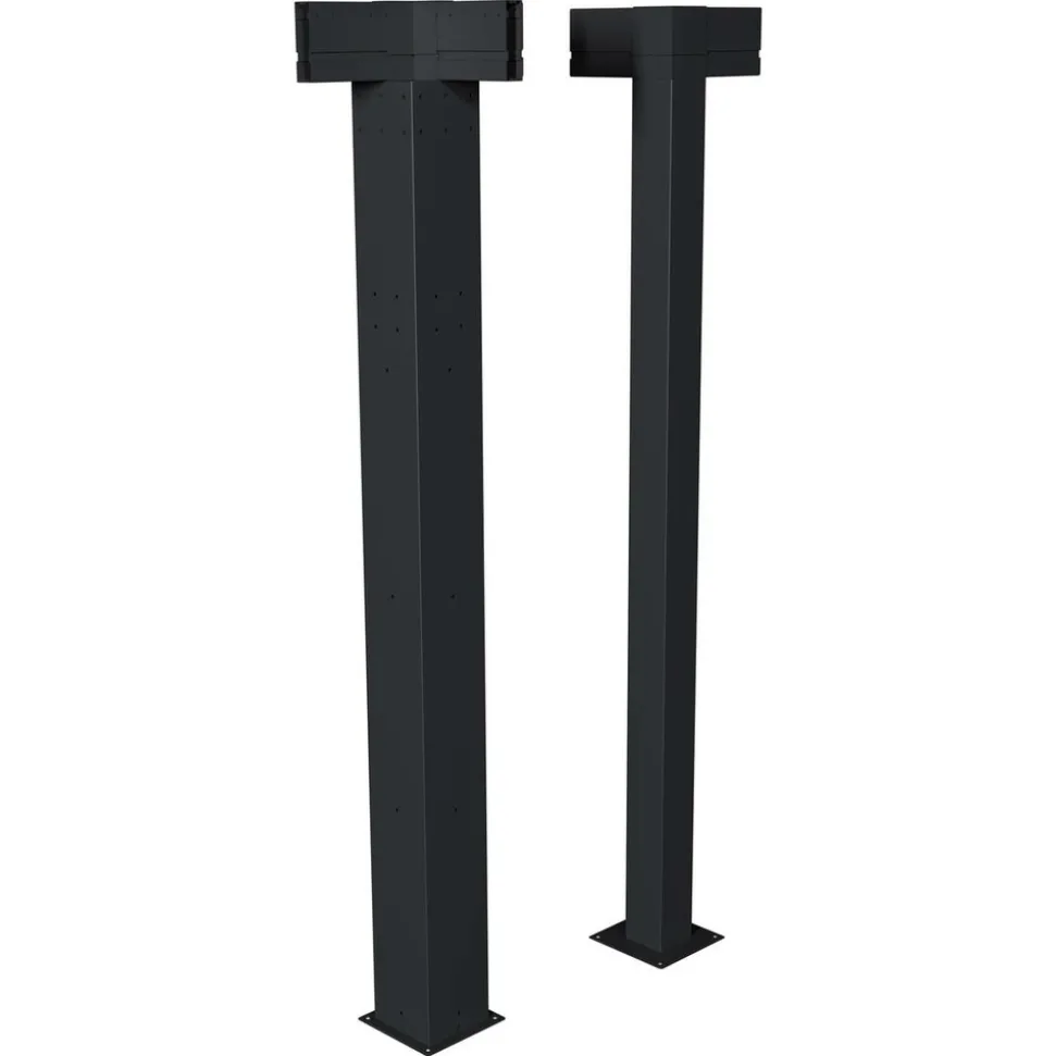 HESPÉRIDE - Kit de 2 poteaux d angle pour pergola bioclimatique "majaé" 3,6x3,6m