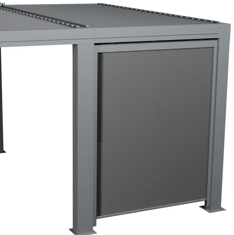 HESPÉRIDE - Store semi-automatique petit modèle pour pergola bioclimatique "majaé" 3,6x3,6m
