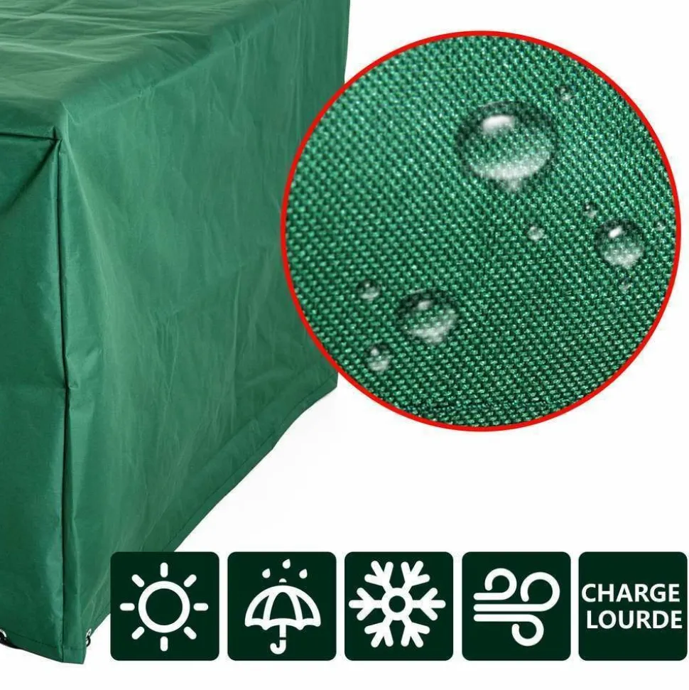 HOMCOM - Housse de protection pour salon de jardin - L.210 x l.140 x H.80 cm