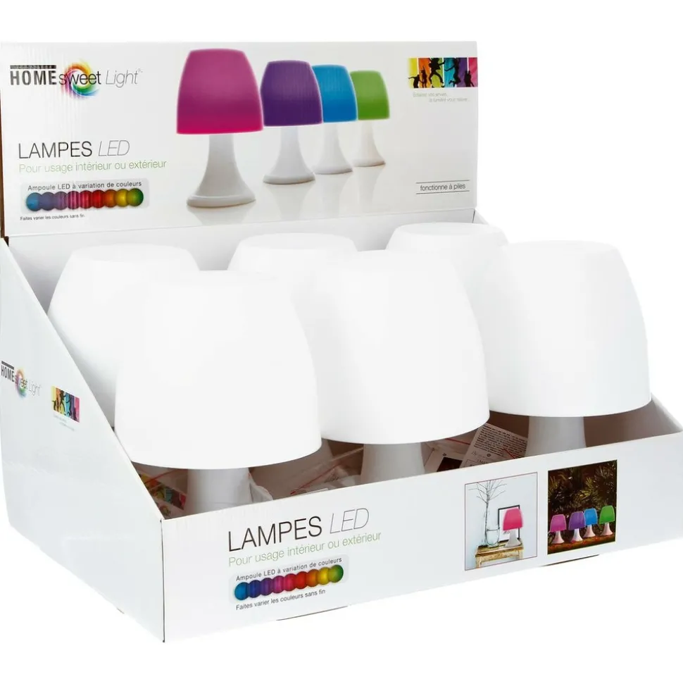HOME SWEET LIGHT - Lampe à poser led "dokk" 27cm blanc