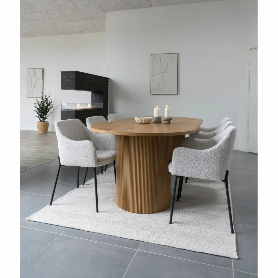HOUSE NORDIC - Tableau mural relief contemporain toile blanche 60 x 90 cm