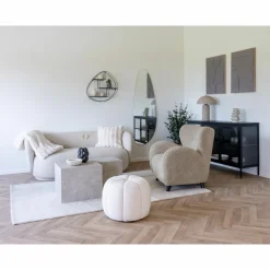 HOUSE NORDIC - Tableau mural relief contemporain toile grise 50 x 70 cm