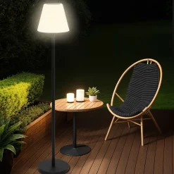IDMARKET - Lampadaire solaire extérieur avec led multicolore