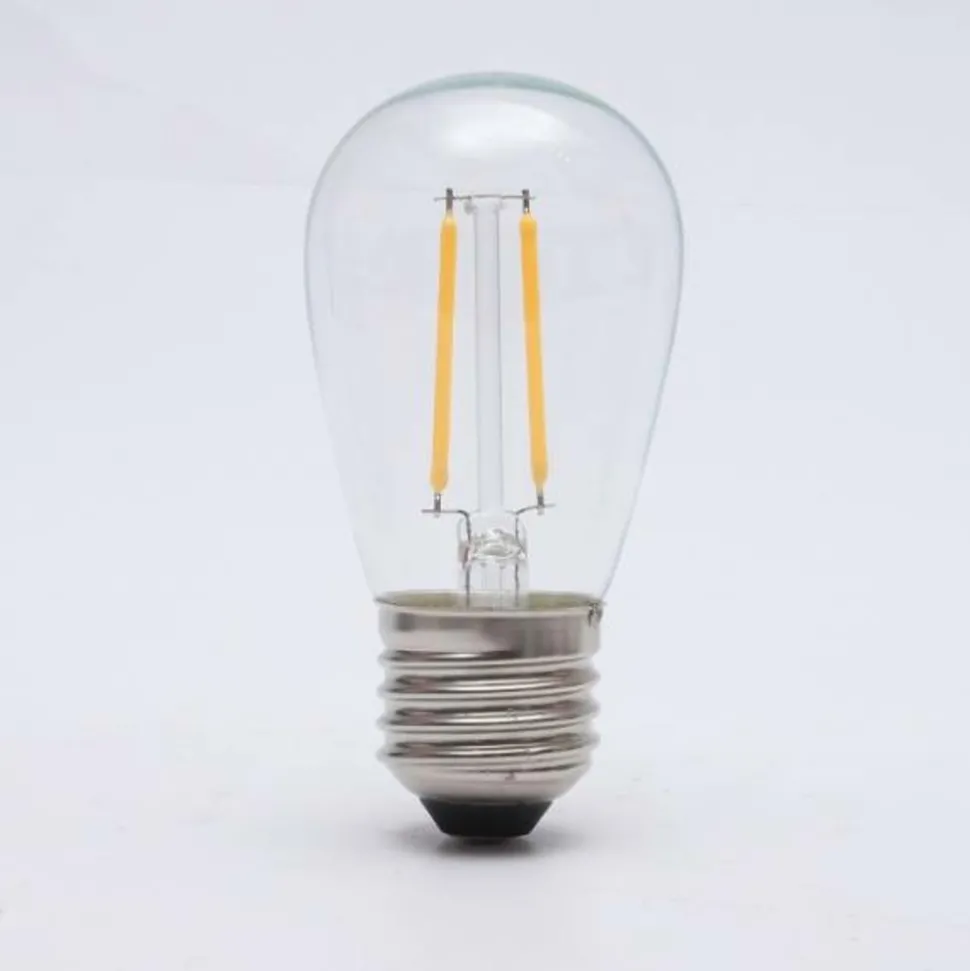 ILLUPRO - Ampoule filament 2w e27 g45 verre led blanc chaud 2700 kelvin pour guirlande guinguette