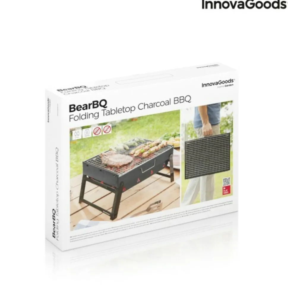 INNOVAGOODS - Barbecue pliable portatif à charbon bearbq
