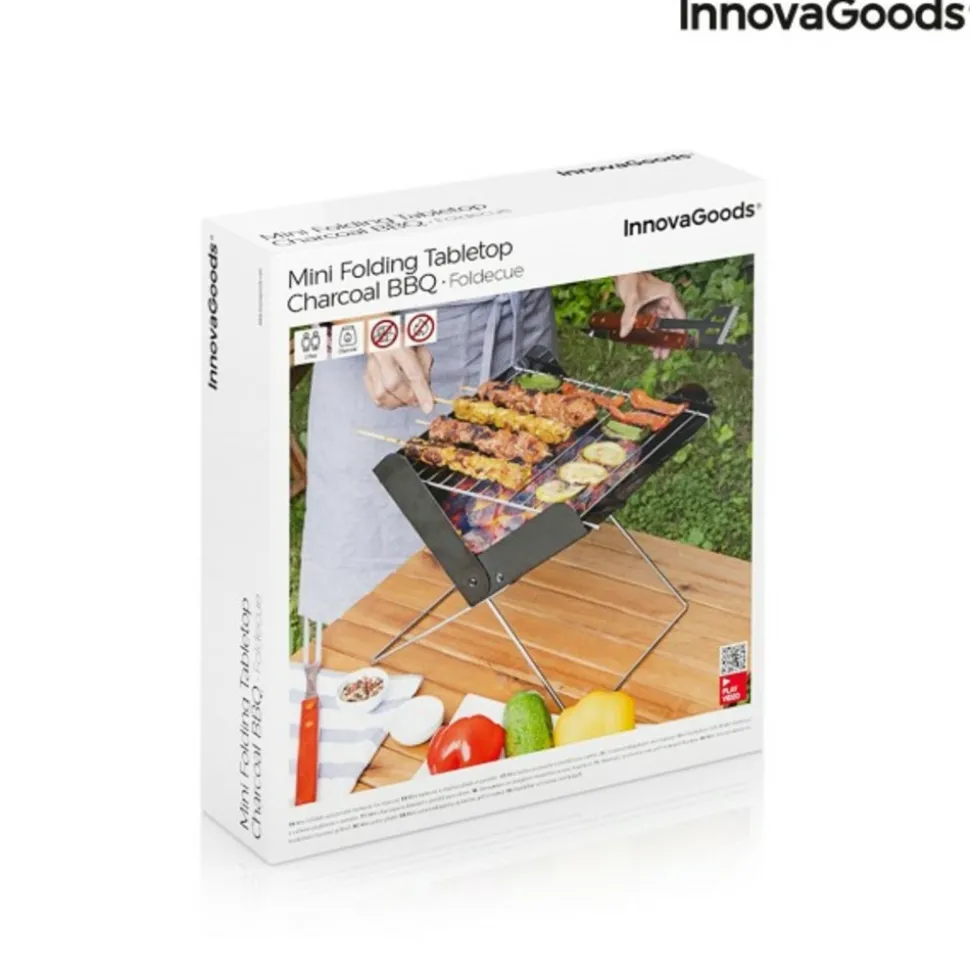 INNOVAGOODS - Mini-barbecue pliable portable pour charbon foldecue
