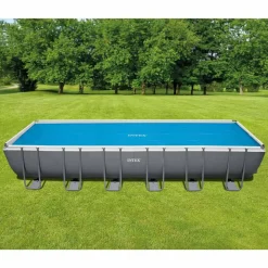 INTEX - Bâche à bulles rectangulaire 7,32 x 3,66m bleu