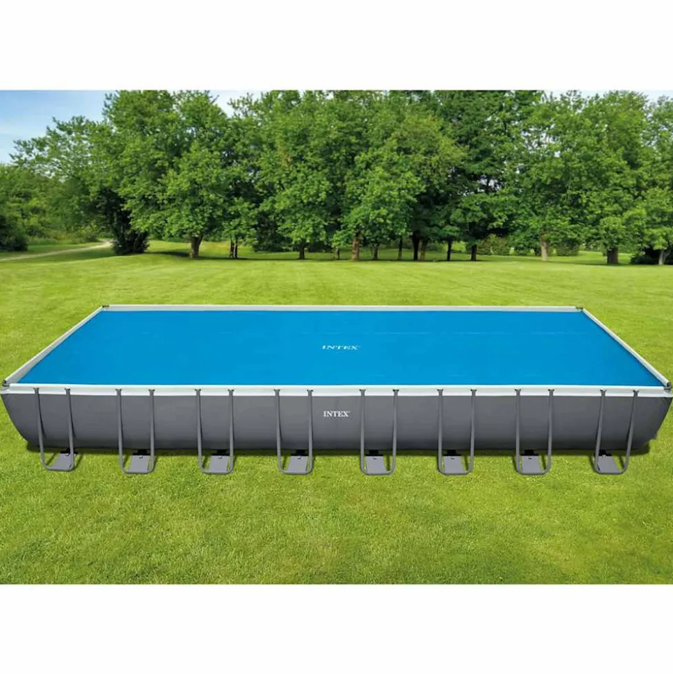 INTEX - Bâche à bulles rectangulaire 9,75 x 4,88m bleu