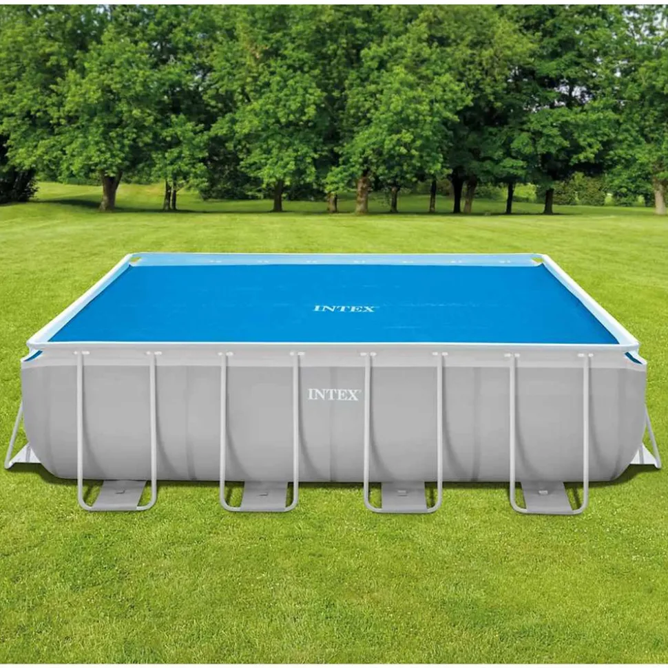 INTEX - Bâche à bulles rectangulaire 4,88 x 2,44m bleu