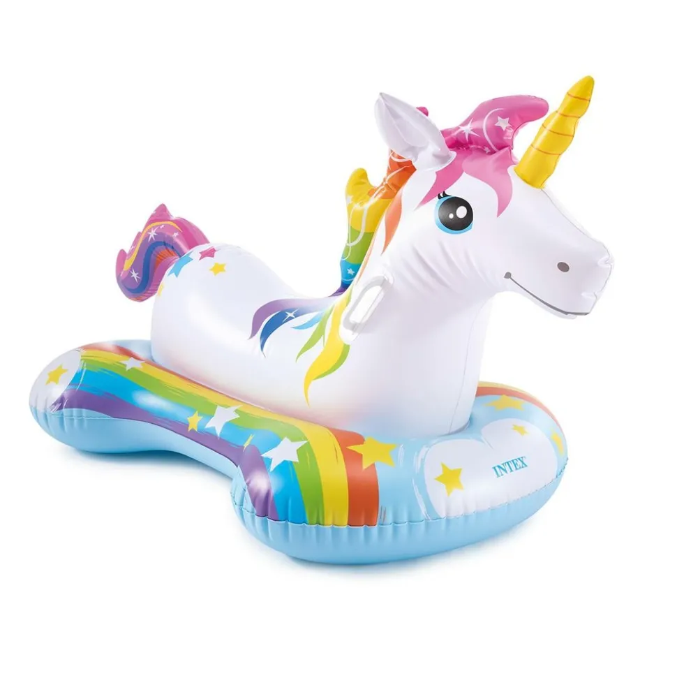 INTEX - Licorne rainbow à chevaucher