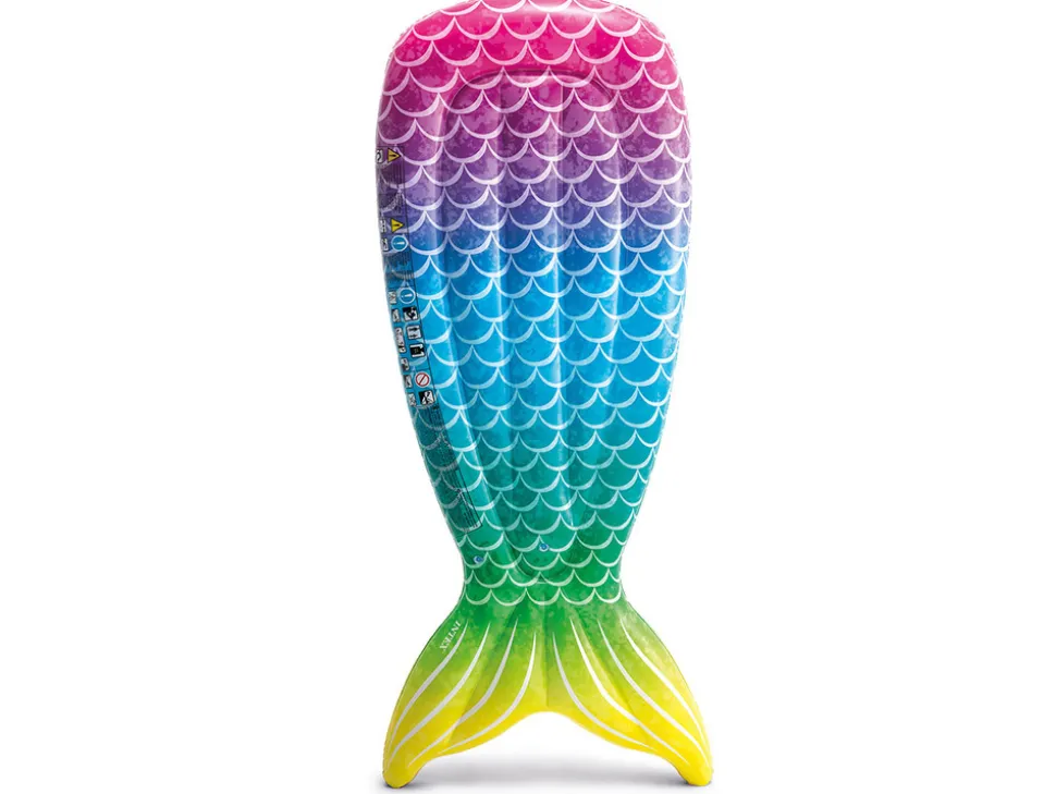 INTEX - Matelas de piscine sirène arc-en-ciel