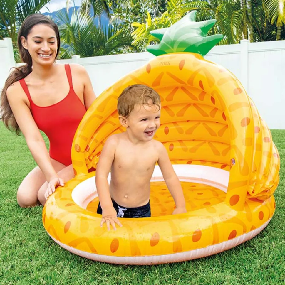 INTEX - Pataugette enfant gonflable "ananas" 99cm jaune