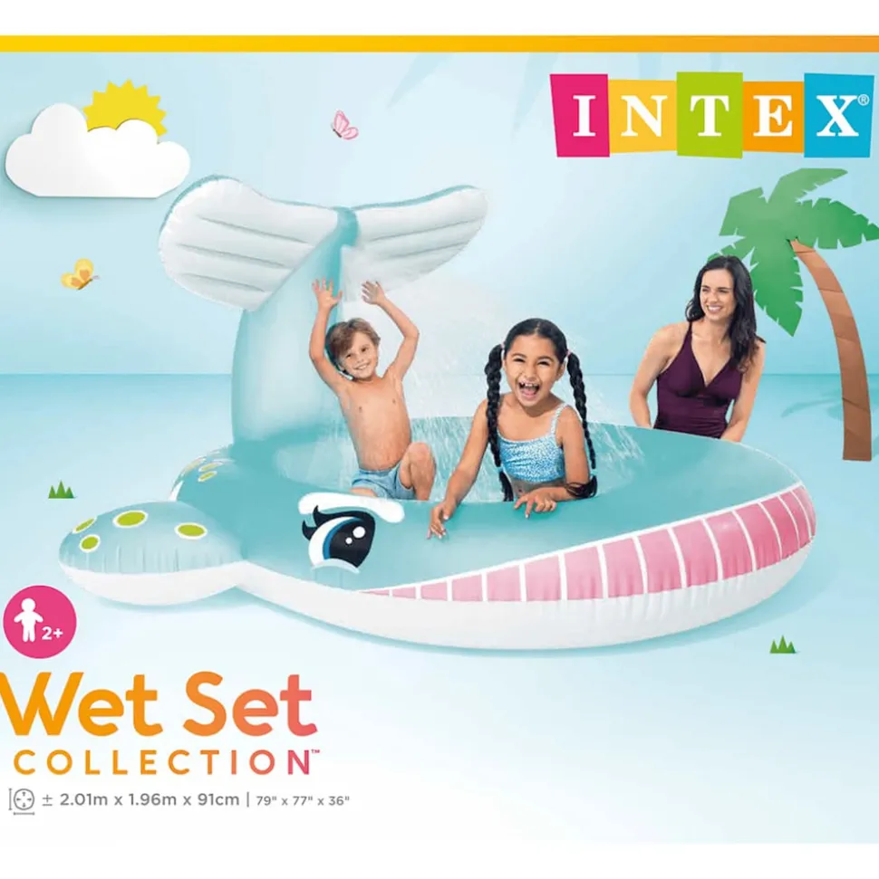 INTEX - Piscinette fontaine baleine
