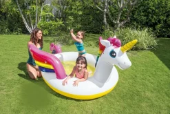 INTEX - Piscinette fontaine licorne