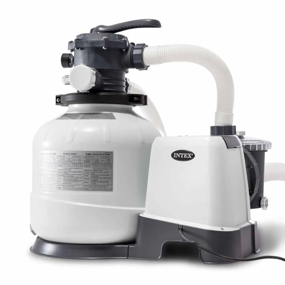 INTEX - Pompe de filtration à sable krystal clear 26648gs 10,5 m³/h