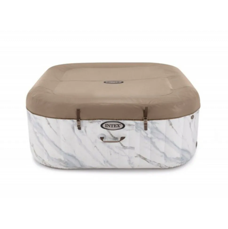 INTEX - Spa gonflable carrée bi-zone calacatta 4 places