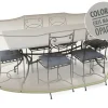 JARDILINE - Housse de protection cover one pour table rectangulaire + 8 chaises - 240 x 130