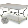 JARDILINE - Housse de protection cover air pour table de jardin rectangulaire 4-6 personnes