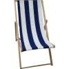 JARDIN PRIVE - Transat chilienne agrafée - - rayures - bleu / blanc