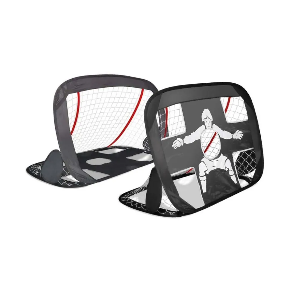 JARDINDECO - Cage de foot pliable 2 en 1 newbie 120 x 90 cm