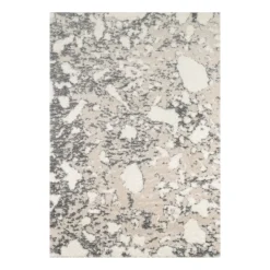JARDINDECO - Tapis intérieur en polyester poils longs léna léopard 160 x 120 cm