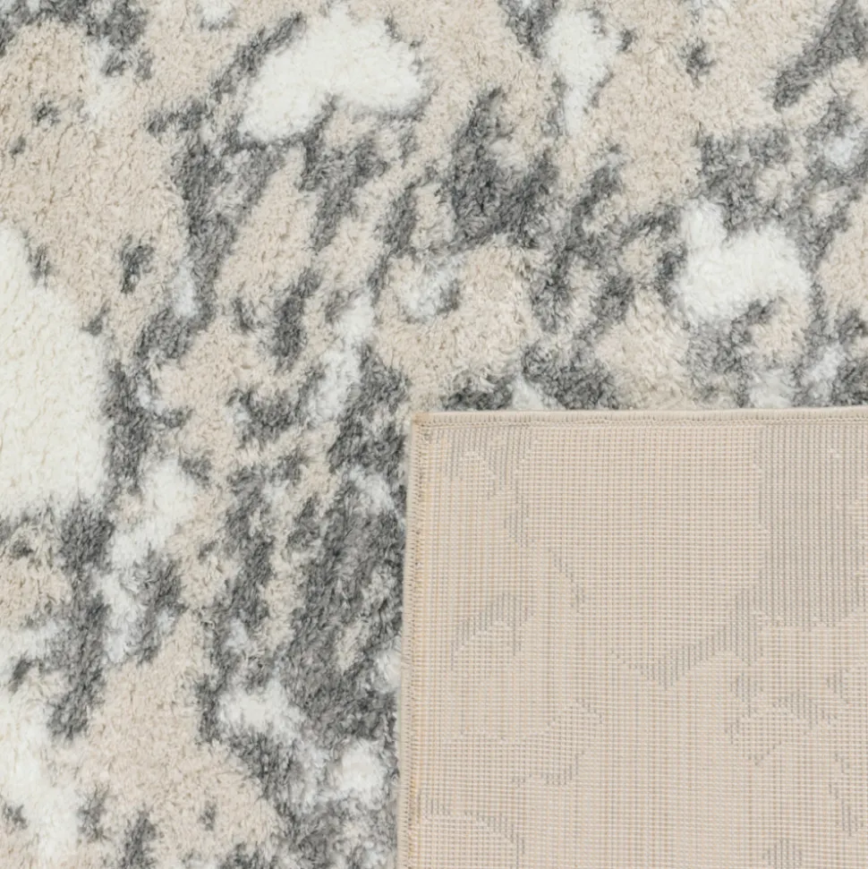 JARDINDECO - Tapis intérieur en polyester poils longs léna léopard 160 x 120 cm