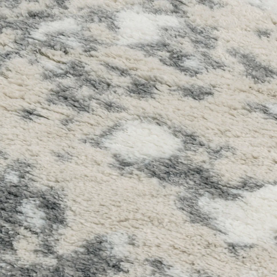 JARDINDECO - Tapis intérieur en polyester poils longs léna léopard 160 x 120 cm