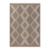 JARDINDECO - Tapis intérieur extérieur aspect jute noire tijuana 9048 90 x 67 cm