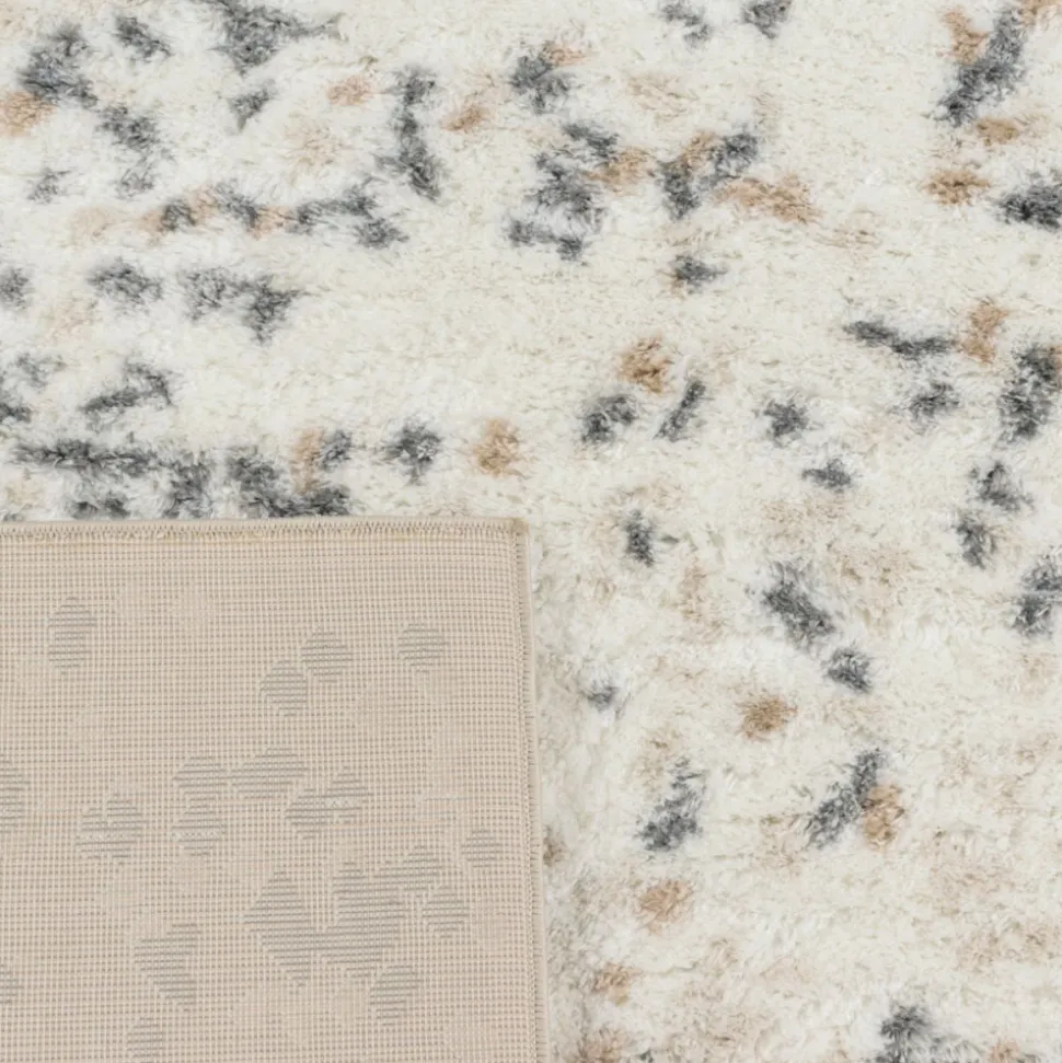 JARDINDECO - Tapis intérieur en polyester poils longs léna confettis 230 x 160 cm