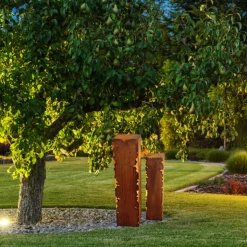 JARDINEX - Colonne décorative métal rouillé h.140 cm - rouille 140 cm