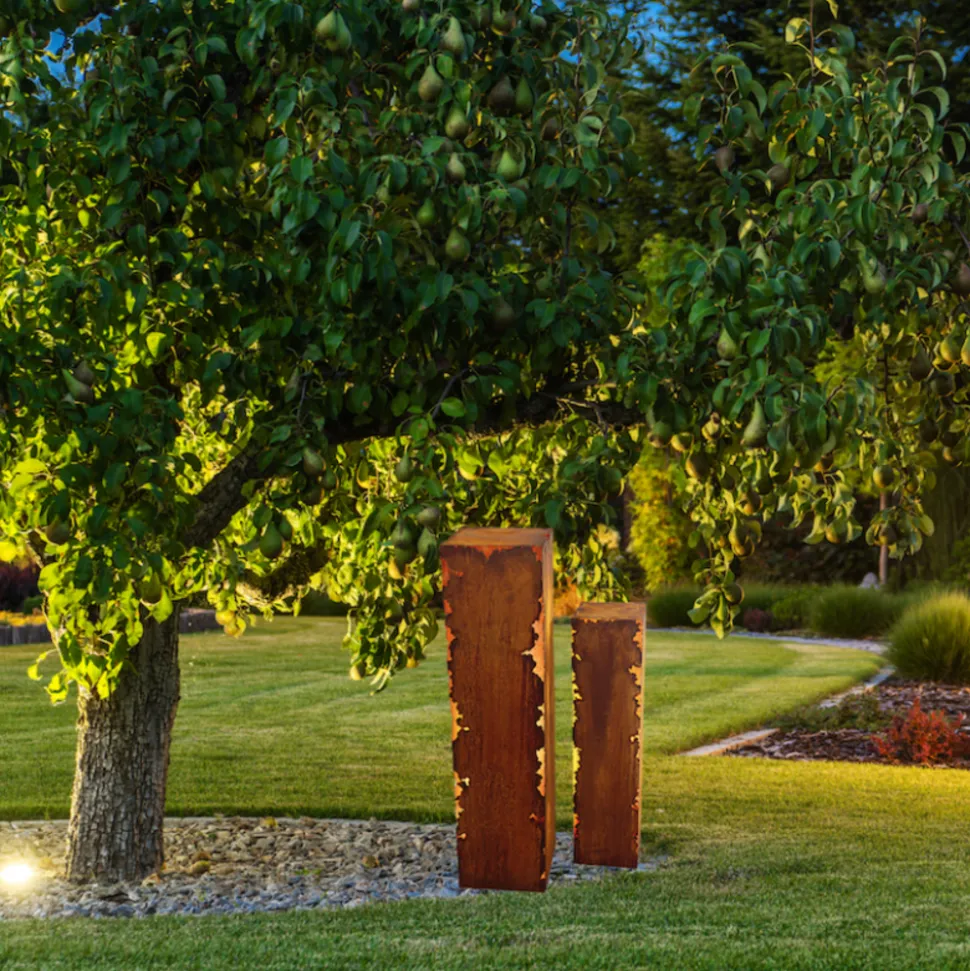 JARDINEX - Colonne décorative métal rouillé h.140 cm - rouille 140 cm