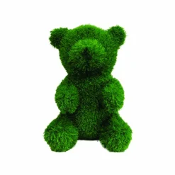 JARDINEX - Grande peluche de jardin ours gazon synthétique (100 cm) - vert 100 cm
