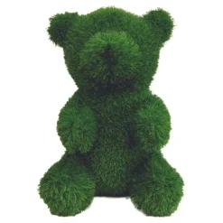 JARDINEX - Peluche de jardin ours en gazon synthétique - vert 50 cm