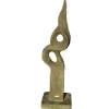 JARDINEX - Statue de jardin en pierre "fonteyn" (150 cm) - gris vert 150 cm