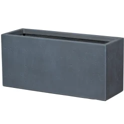 Jardinière Bac Kati anthracite - L.74xl.24,5xH.34cm