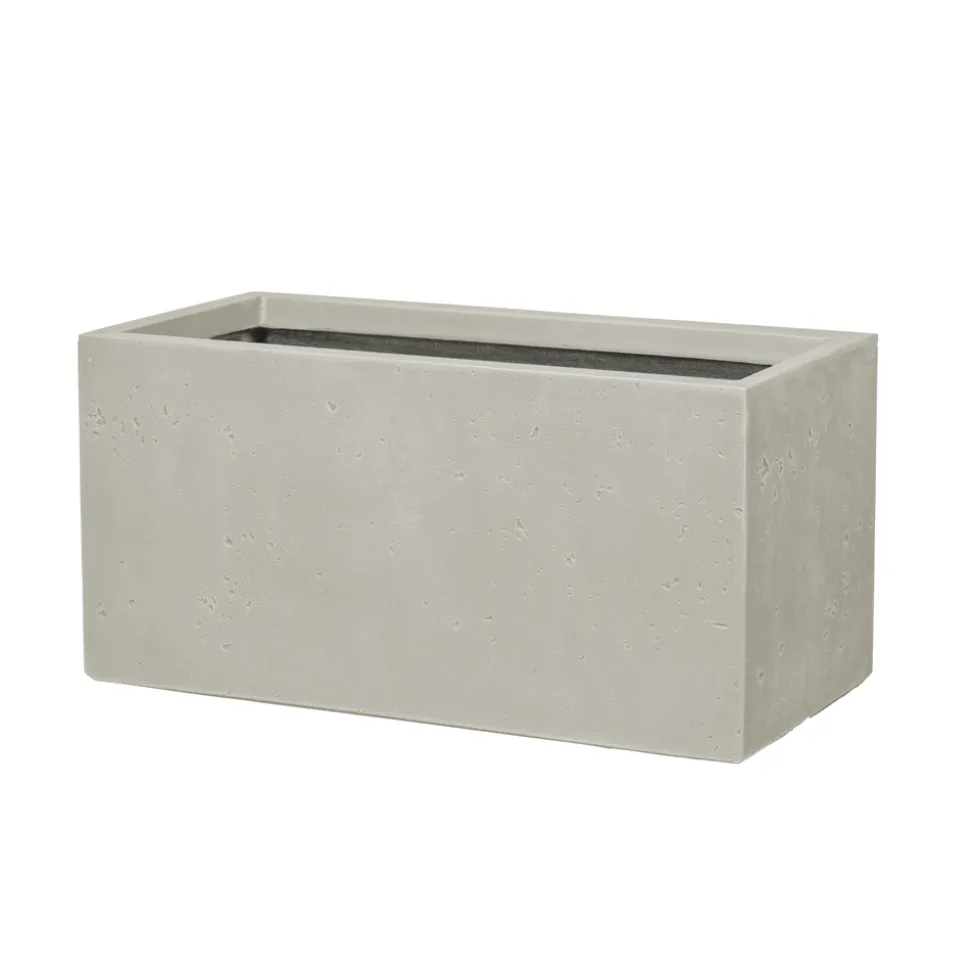 Jardinière Bac Kati crème - L.80xH.37cm
