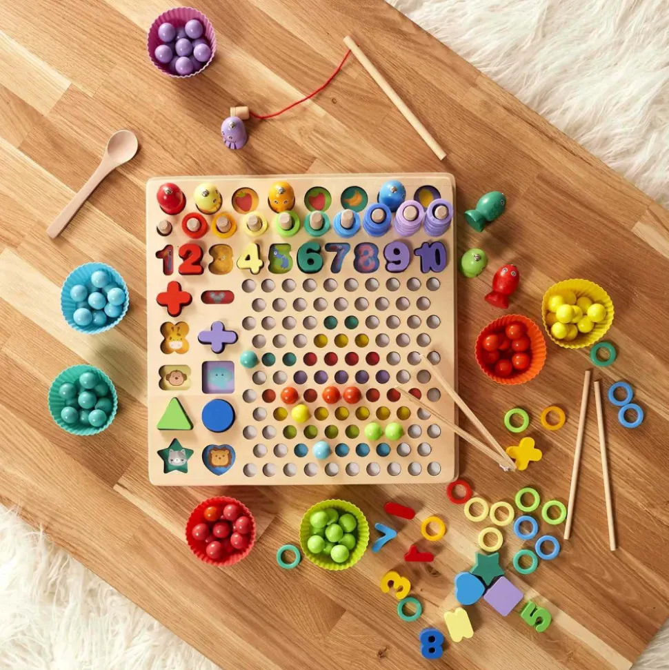 JEUX 2 MOMES - Jeu 13 en 1 mathématiques montessori