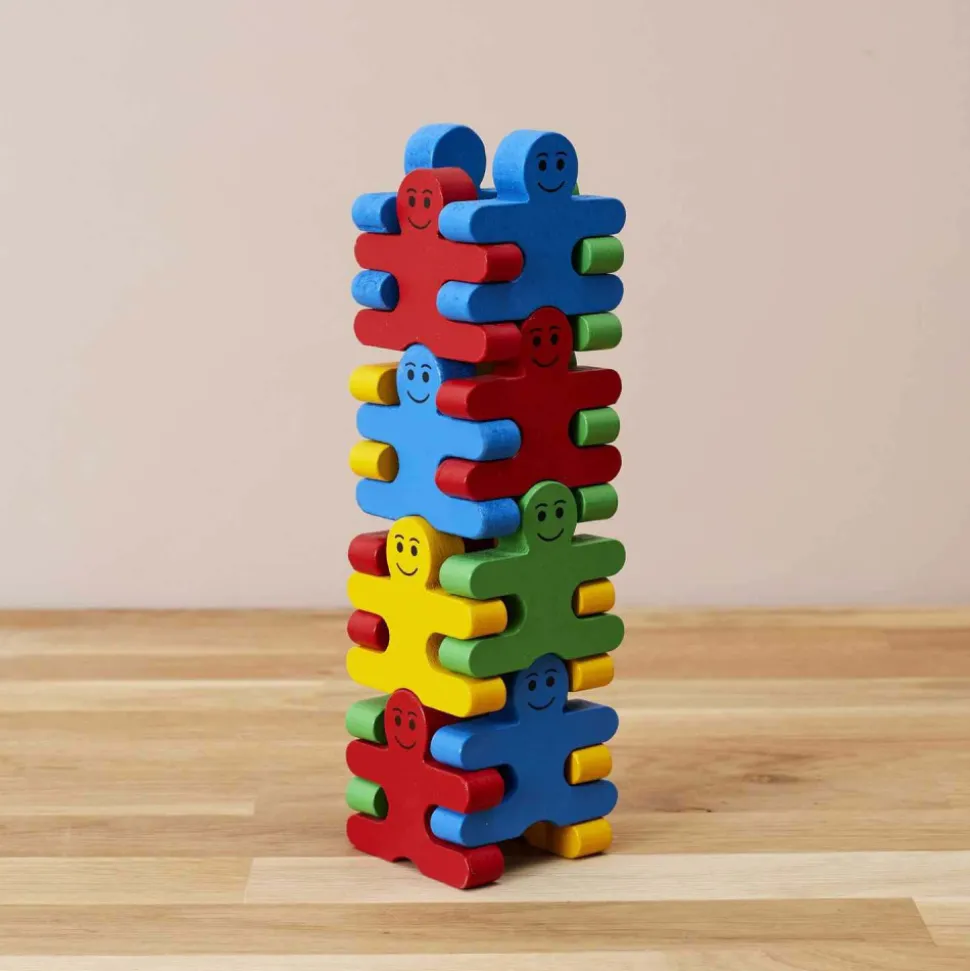 JEUX 2 MOMES - Jeu d'adresse en bois de pin bonhomme
