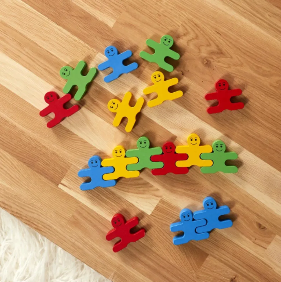 JEUX 2 MOMES - Jeu d'adresse en bois de pin bonhomme
