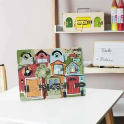 JEUX 2 MOMES - Tableau d'apprentissage sensoriel montessori