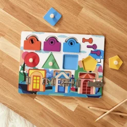 JEUX 2 MOMES - Tableau d'apprentissage sensoriel montessori