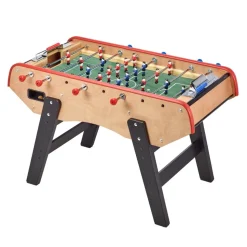 KANGUI - Baby-foot adulte luxe en bois - barres télescopiques - 2 à 4 joueurs